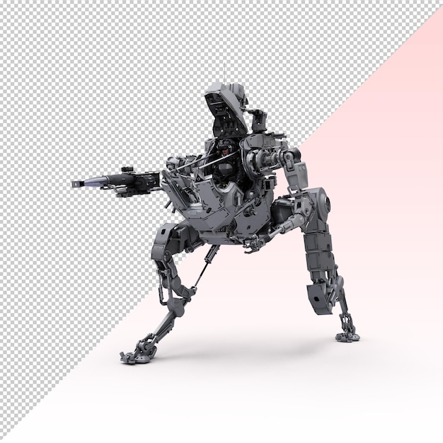 Robot Mech Paracadutista con operatore