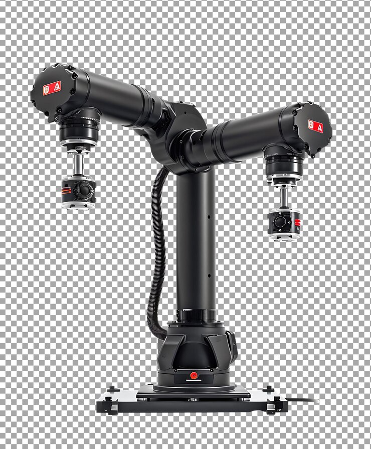 PSD robot png aislado en un fondo transparente