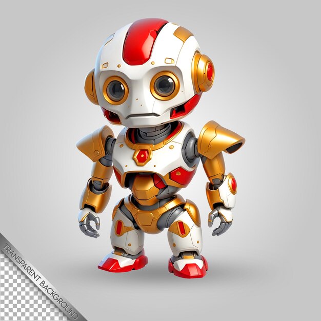 un robot que tiene el número 3 en él