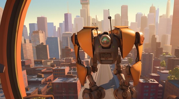 un robot que tiene la palabra robot