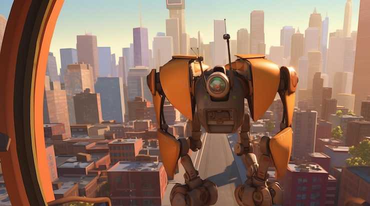 PSD un robot que tiene la palabra robot