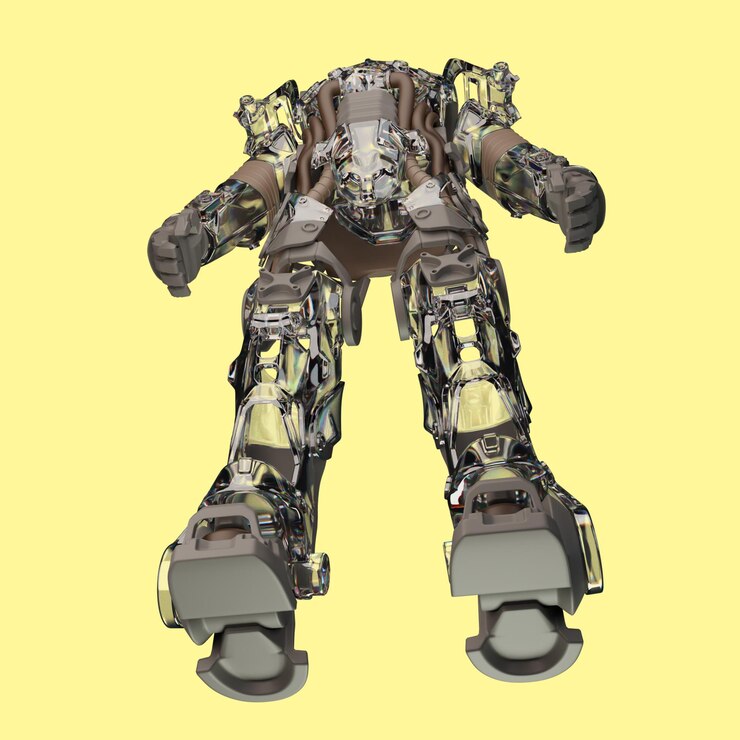 PSD un robot qui a le mot robot dessus