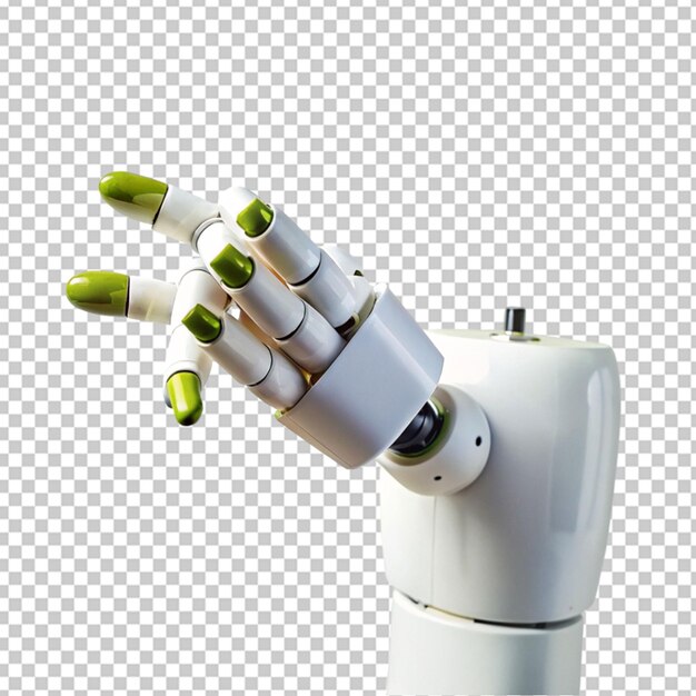 PSD el robot de renderización de ai verde en 3d