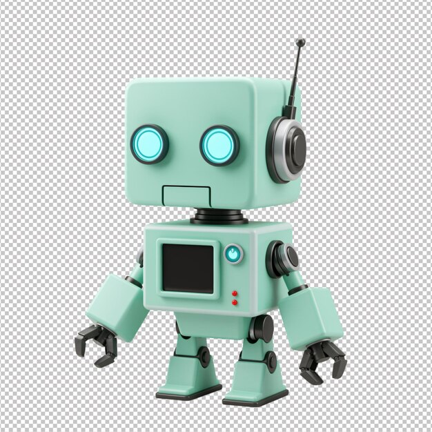 El robot retro es lindo.