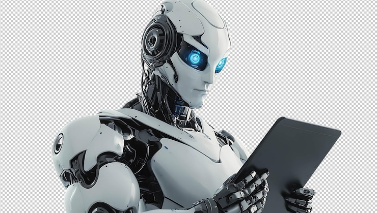 PSD el robot usando una tableta