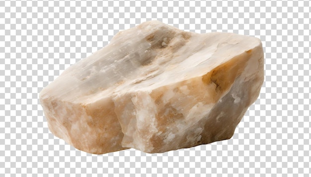 PSD roca de cuarzo aislada sobre un fondo transparente