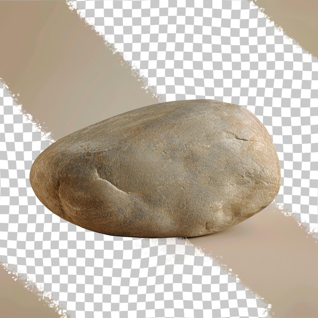 PSD una roca con una mancha marrón en ella y un fondo a cuadros blanco y negro