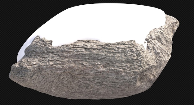 rocas cubiertas de nieve