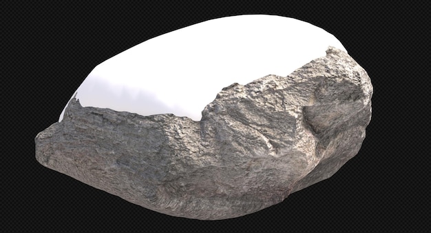 rocas cubiertas de nieve