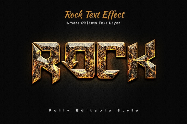 PSD rock text effekt