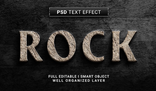 Rock-Text-Effekt