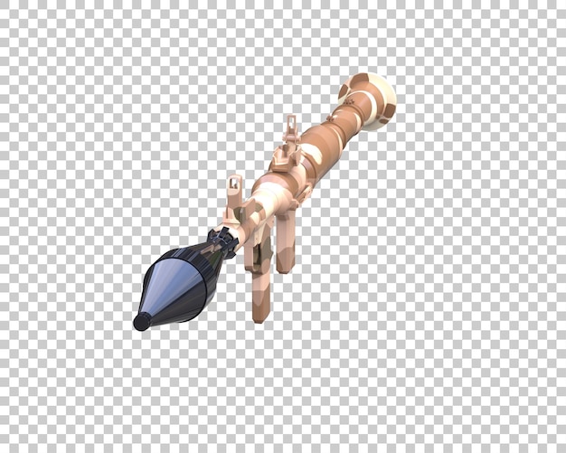 Rocket launcher isolated on background 3d rendering illustration