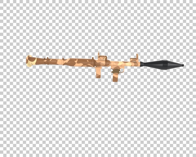 Rocket launcher isolated on background 3d rendering illustration