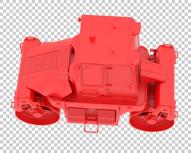 Rodillo de camino en la ilustración de renderizado 3d de fondo transparente