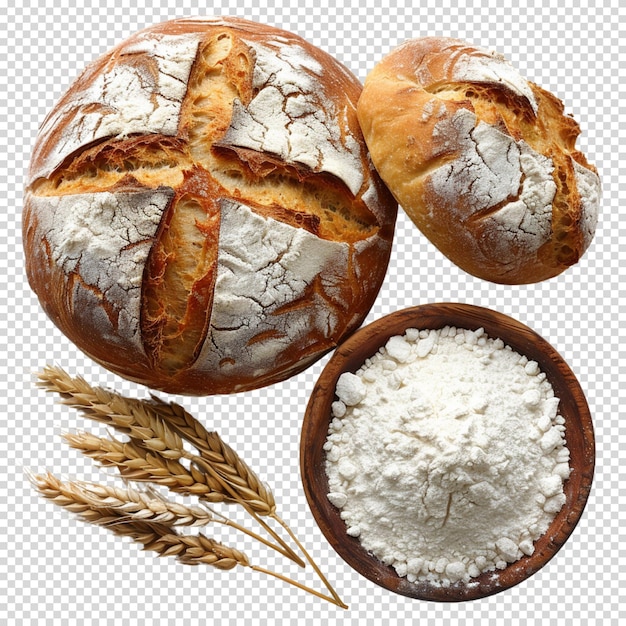 PSD roggenbrot auf durchsichtigem hintergrund sourdough brottag und brottag