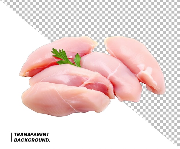 Rohes Hühnerfleisch, transparenter Hintergrund