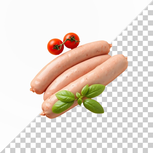 Rohwurst mit Tomaten und Basilikum Premium psd