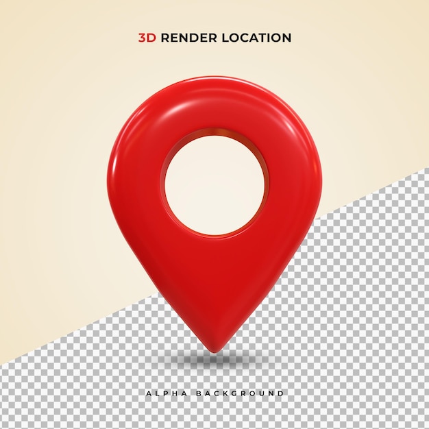 PSD rojo realista 3d mapa pin gps puntero marcadores puntero icono de ubicación