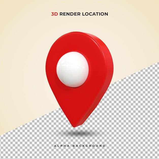 Rojo realista 3d mapa pin gps puntero marcadores puntero Icono de ubicación