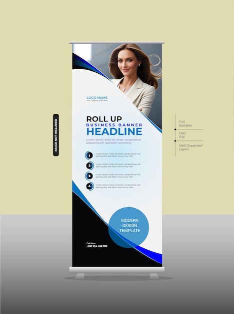 Roll-up-Banner-Design-Vorlage
