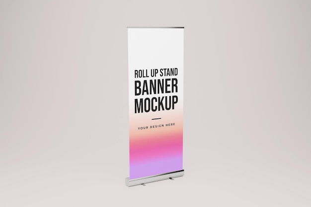 Roll Up Banner Mockup for Advertising and Promotional Purposes