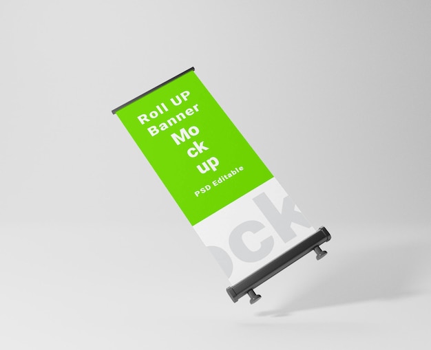 Roll Up Banner Mockup para presentación y publicidad