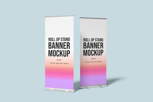 Roll Up Banner Mockup para publicidad y eventos