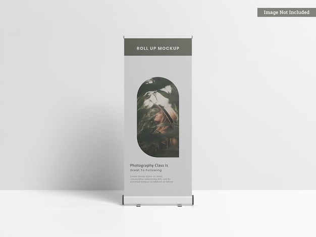 Roll Up Banner Mockup vista frontale
