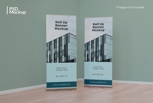 Roll up banner mockup