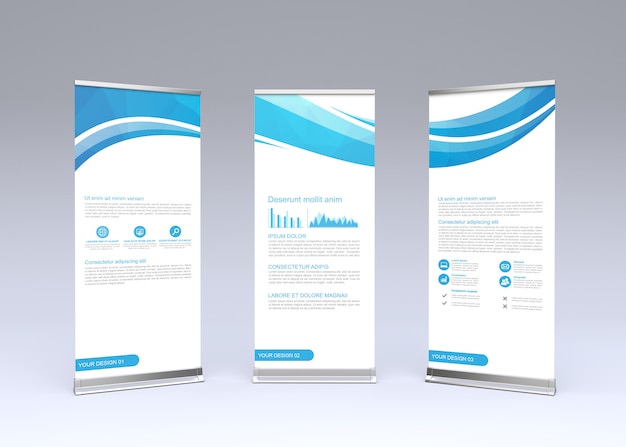 Roll up banner mockup