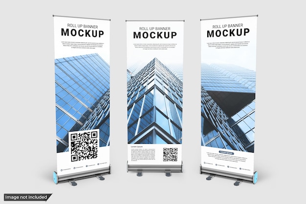 PSD roll up banner mockup