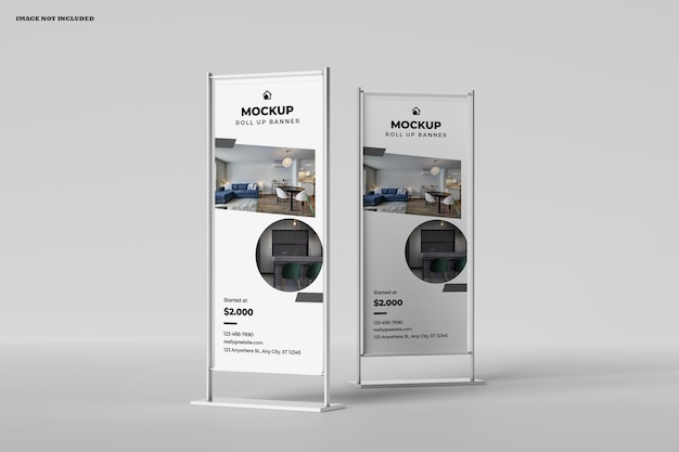 Roll up banner mockup