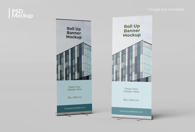 PSD roll-up-banner-modell