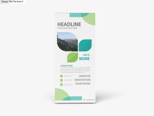 Roll Up Banner Stand Maquete