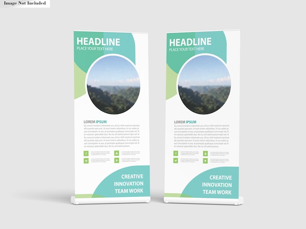 Roll up banner stands maqueta