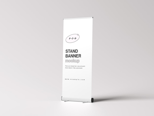 Roll Up Stand Banner Mockup for Marketing and Promotion