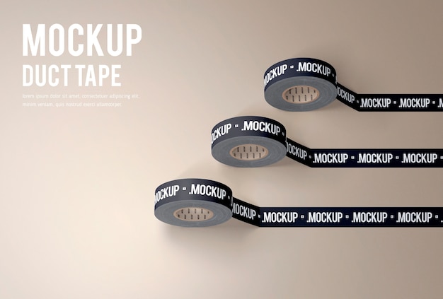 Rollen von Klebeband Mock-up-Design