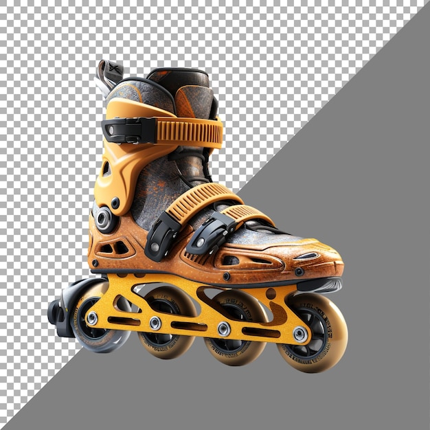 Rollerblades contra un fondo transparente generado por ai