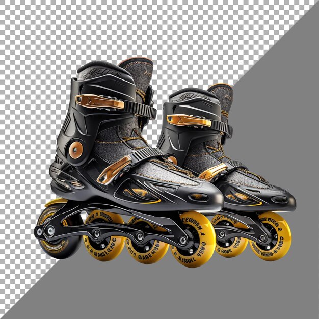 Rollerblades contra un fondo transparente generado por ai