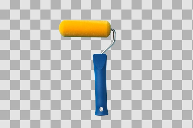 Rollo di vernice PNG isolato su sfondo bianco