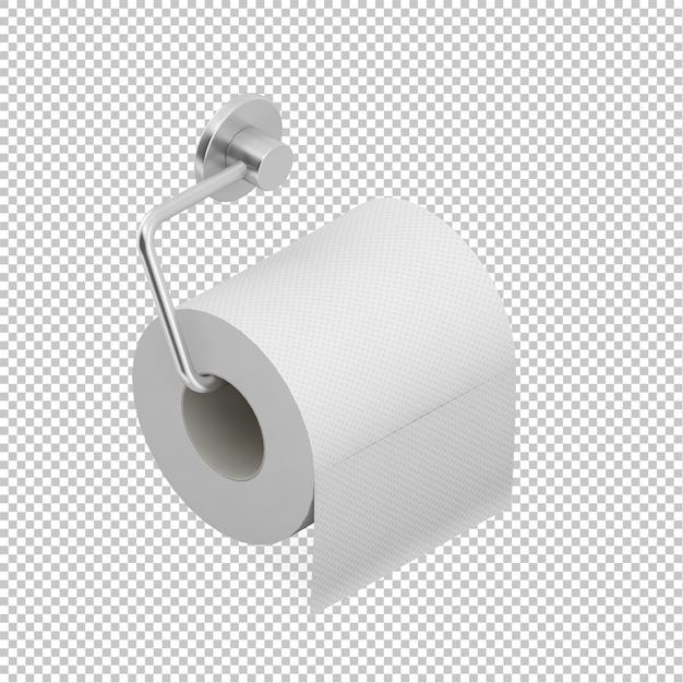 Rollo isométrico de papel higiénico