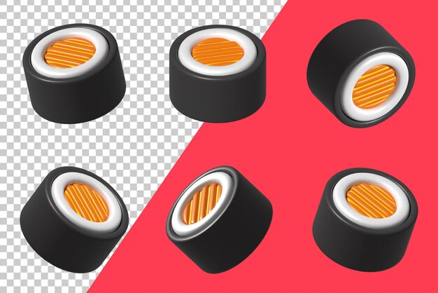 Rollo de sushi con salmón Cerca de deliciosa comida japonesa con rollo de sushi Comida japonesa Asia