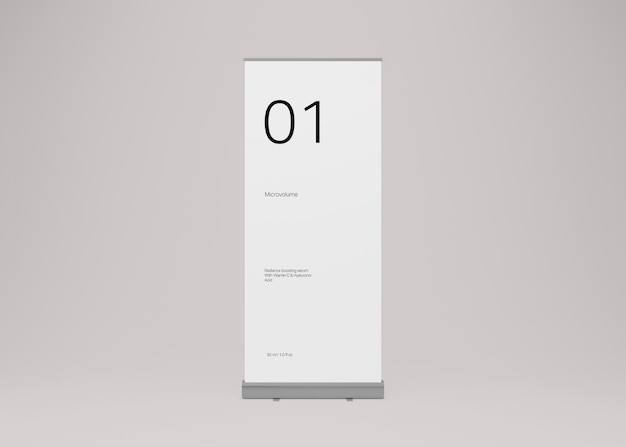 RollUp Banner Displaying Informative Content