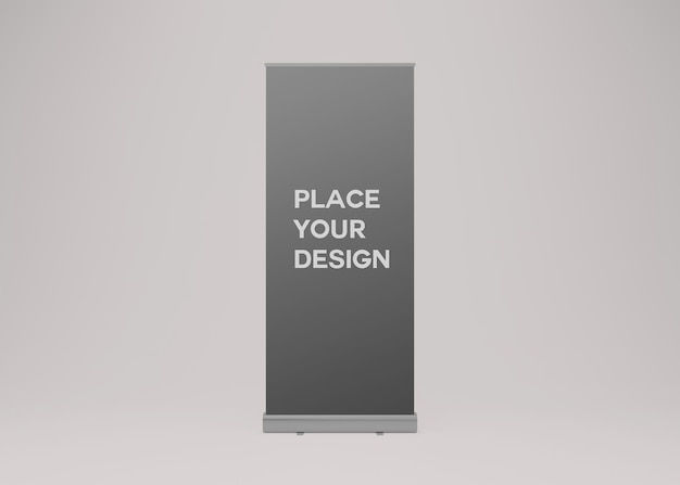 Rollup banner mockup for advertising and presentation