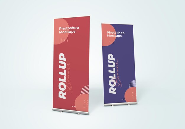 Rollup Banner Mockup for Design Presentation