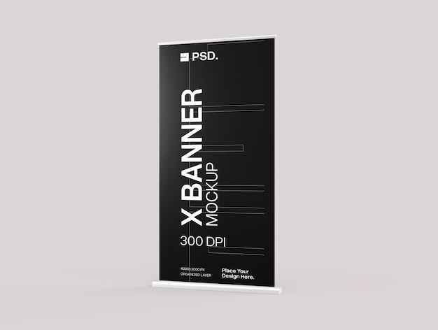 RollUp Banner Mockup for Event or Exhibition
