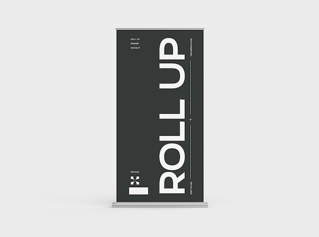 RollUp Banner Mockup for Event or Exhibition