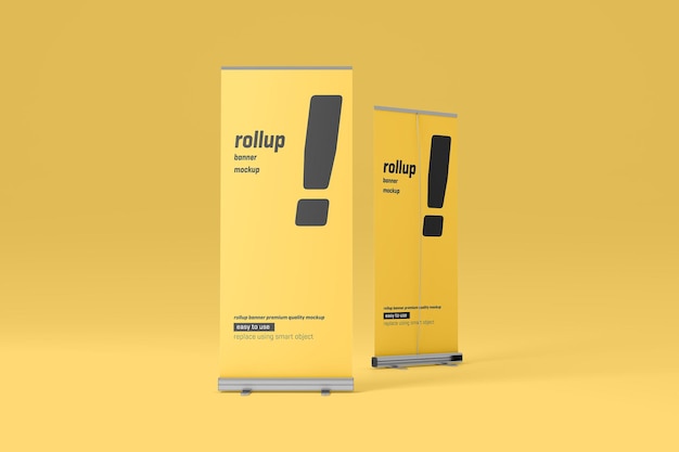 Rollup-Banner-Mockup für Fachmessen