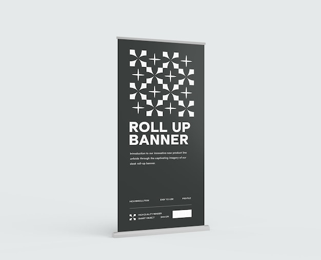 RollUp Banner Mockup PSD Template