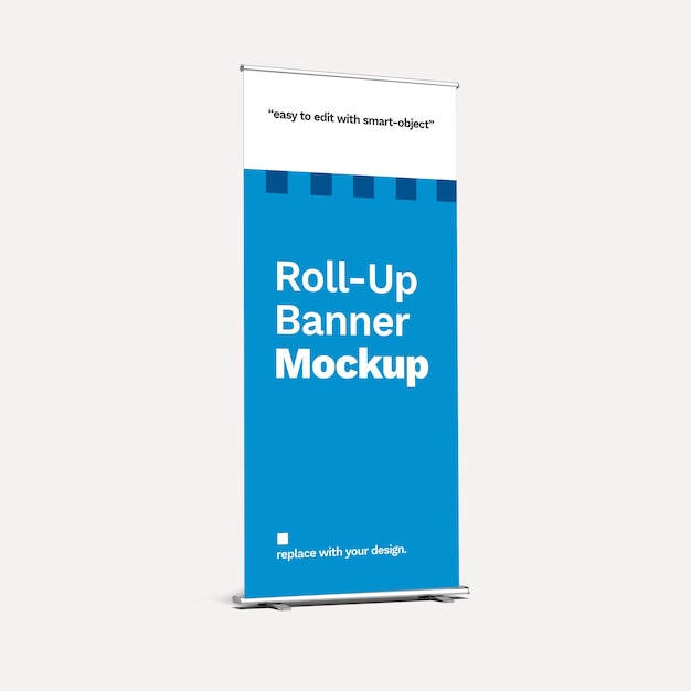 Rollup Banner Mockup Template for Promition and Advertisment